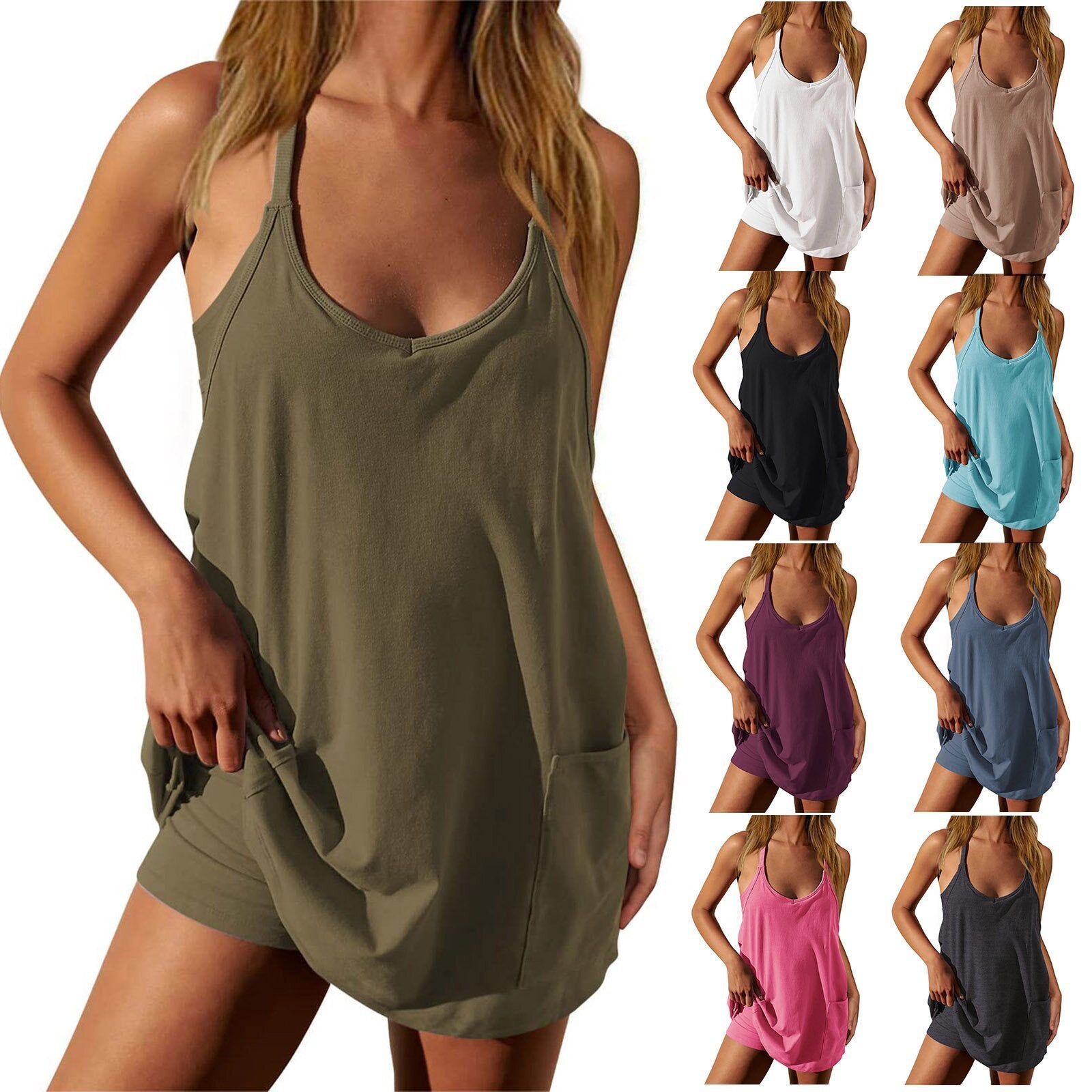 Summer Jumpsuit Casual Suit Women