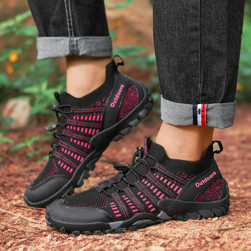 Outdoor Mountaineering Water Sports Breathable High-top Mesh Hiking Shoes