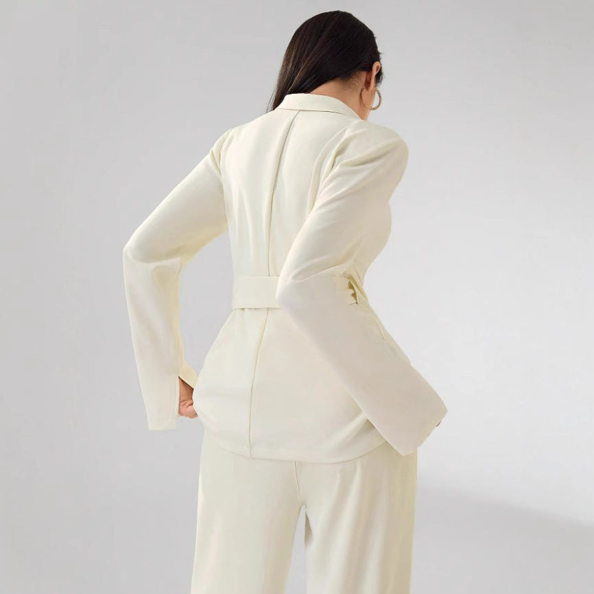 Female Temperament Suit Fashion Lace-up
