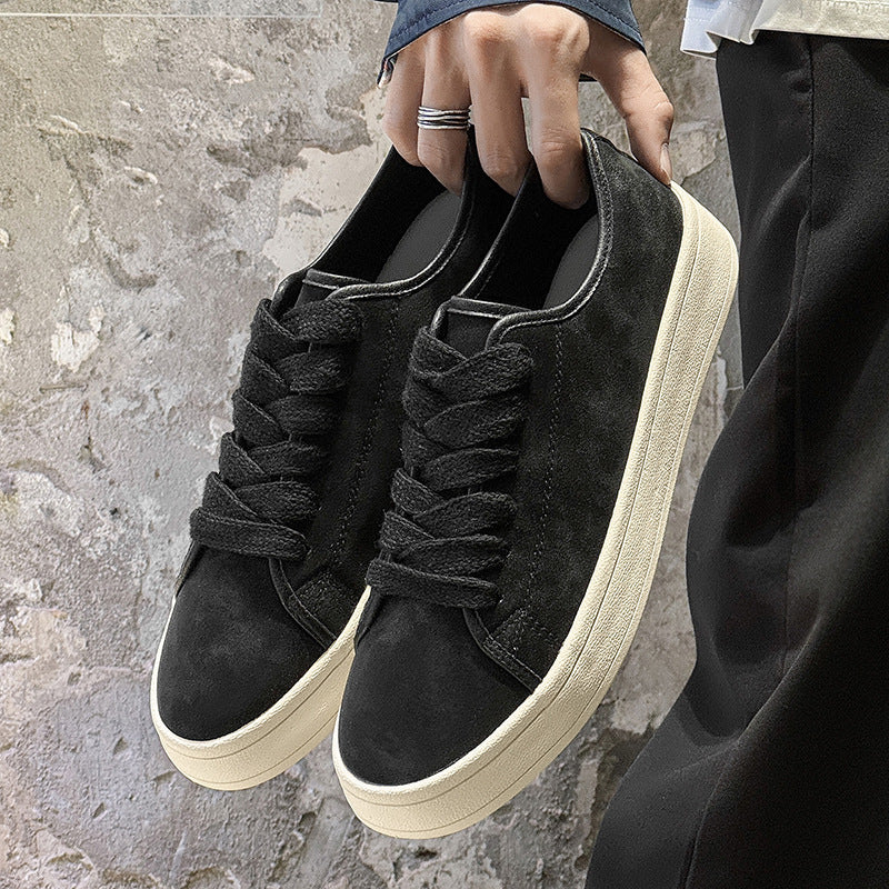 Breathable Matte Leather Versatile Sports Casual Shoes