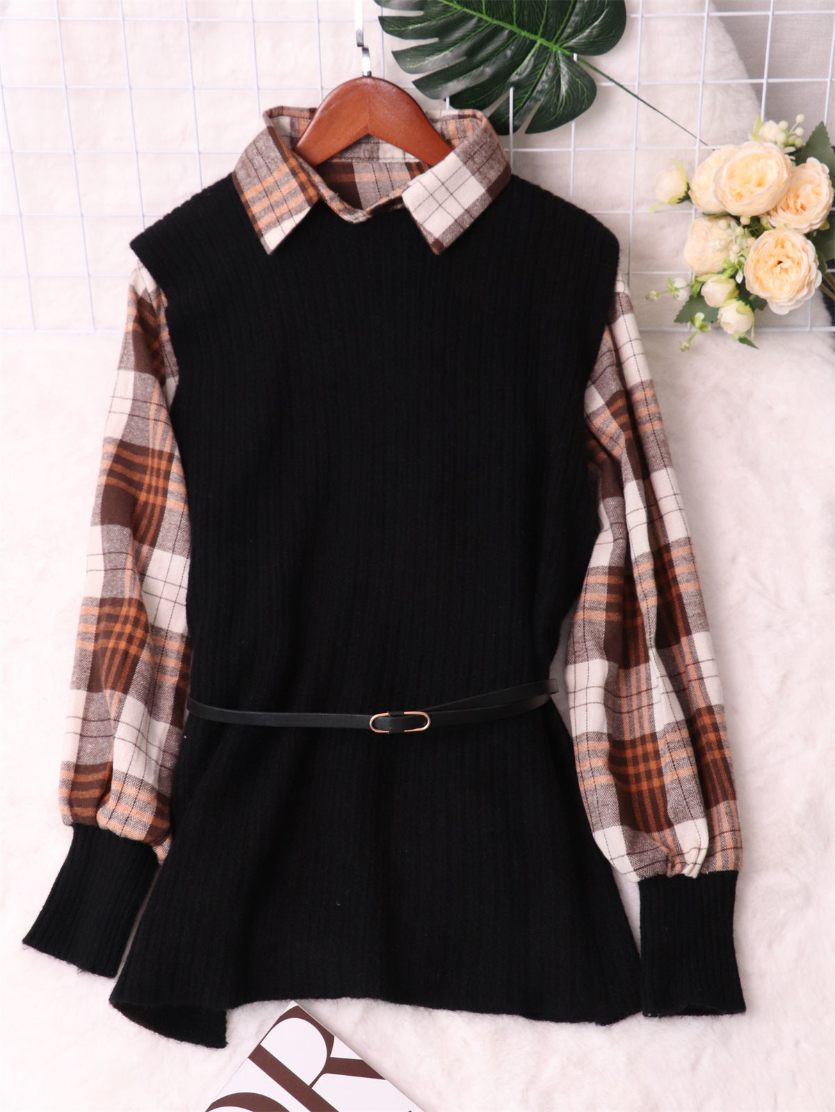 New Vest Woolen Skirt Two-piece Set For Women