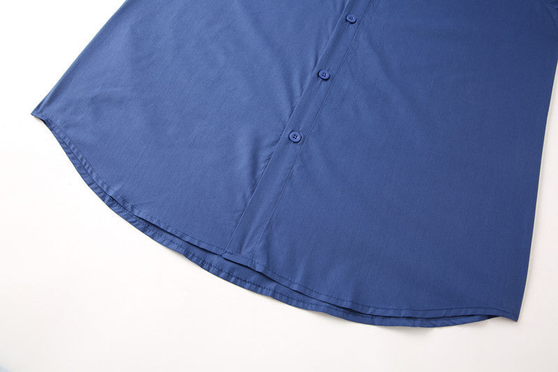 Teenage Men's Stand-up Collar Shirt