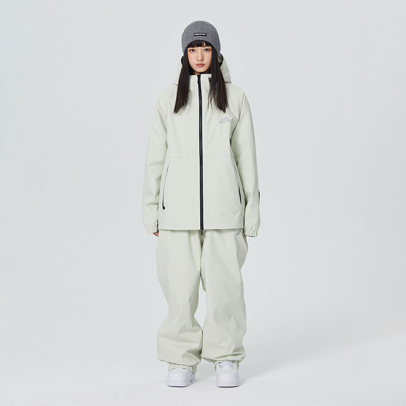 Women's Men's Loose Waterproof Windproof Ski Suit