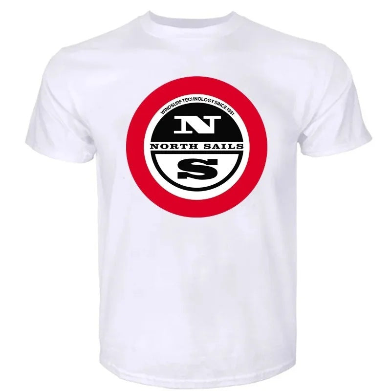 North Sails Men Women Tee Summer Cotton Tshirt Oversize
