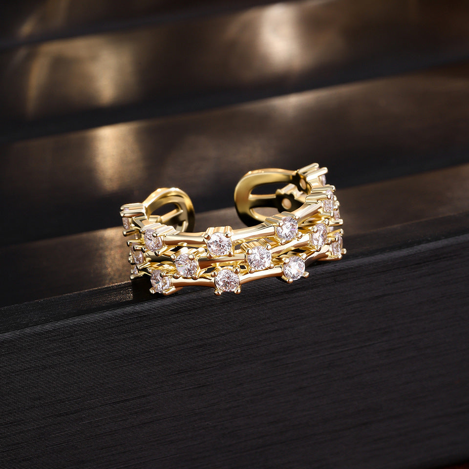 Light Luxury Exquisite And Versatile Forefinger Ring Women