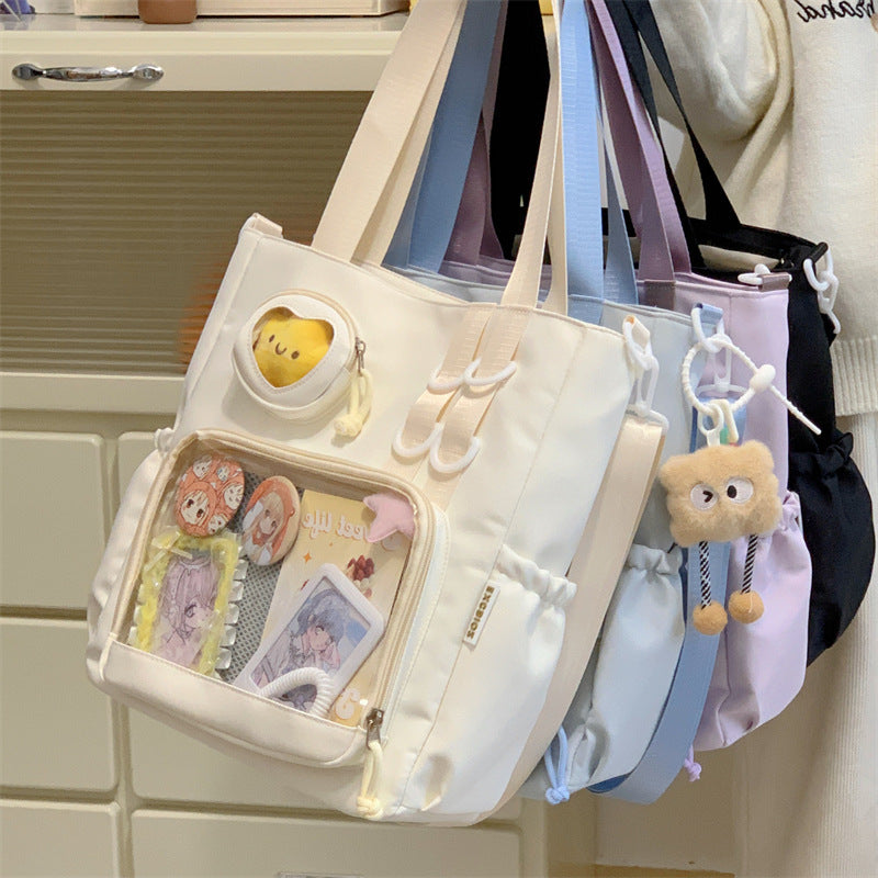 Women's Transparent Solid Color Single-shoulder Bag