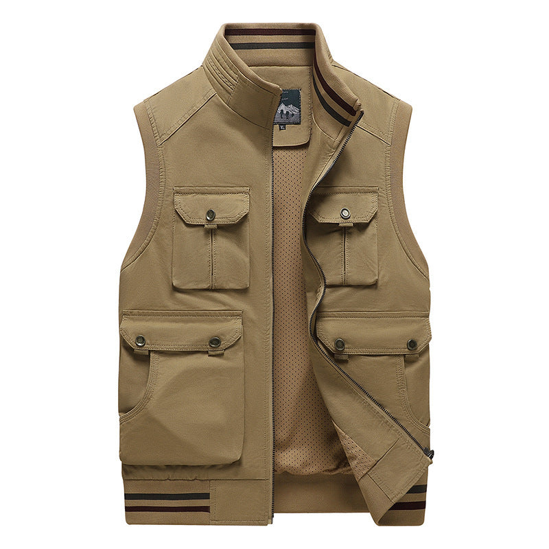 Casual Vest Men's Multi-pocket Sleeveless Jacket
