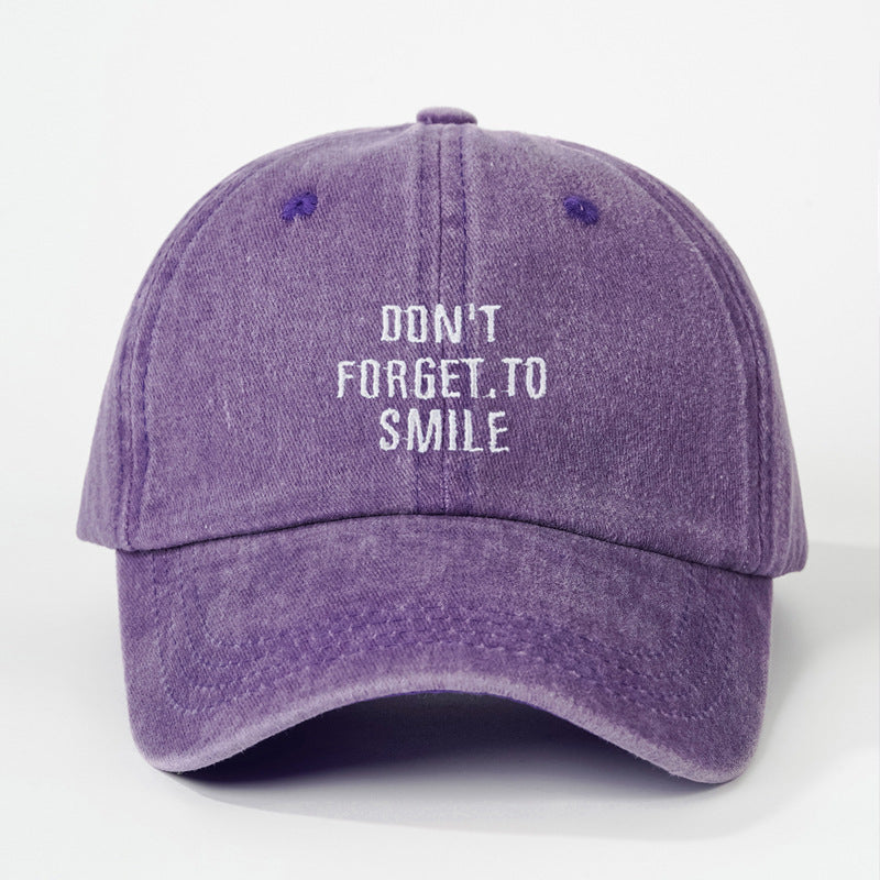 Washed Baseball For Men And Women Sun-poof Peaked Cap