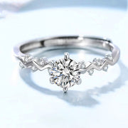 Wave Spot Drill Open Ring Women