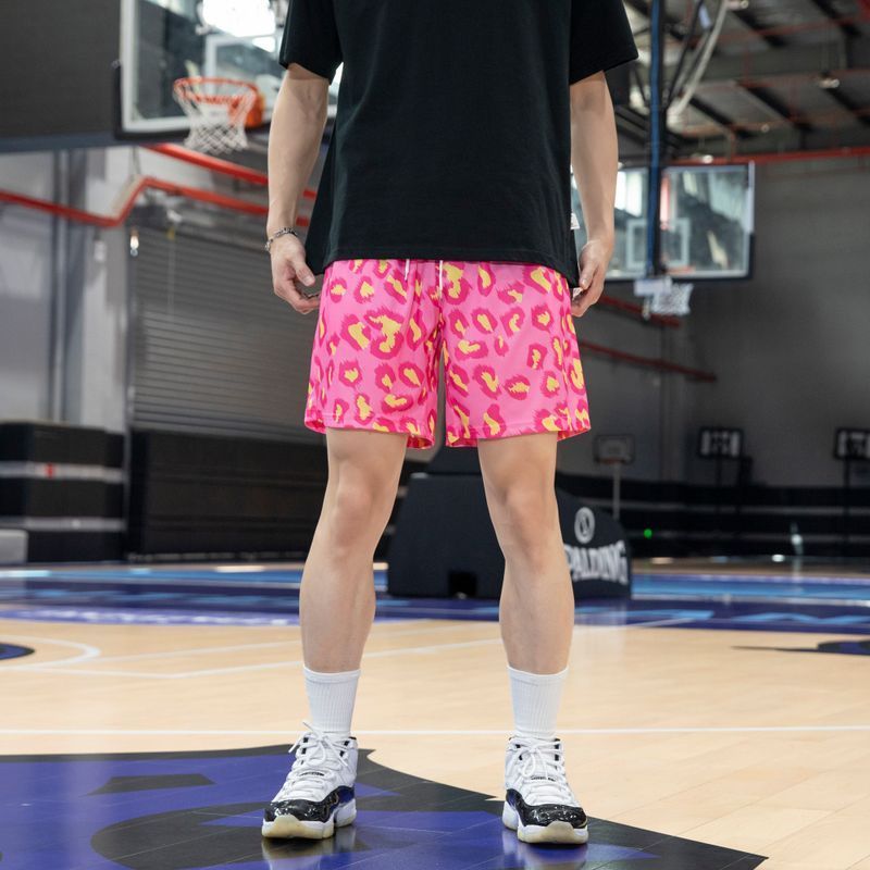 Vintage Leopard Print Cross-border Shorts For Men