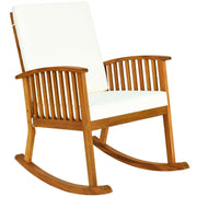 Outdoor Acacia Garden Wood Rocking Chair