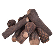 9 Pieces Ceramic Fireplace Imitation Wood Propane Log Set