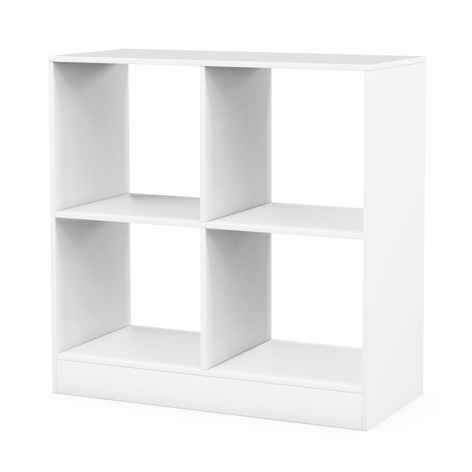 4-Cube Kids Bookcase with Open Shelves-Black