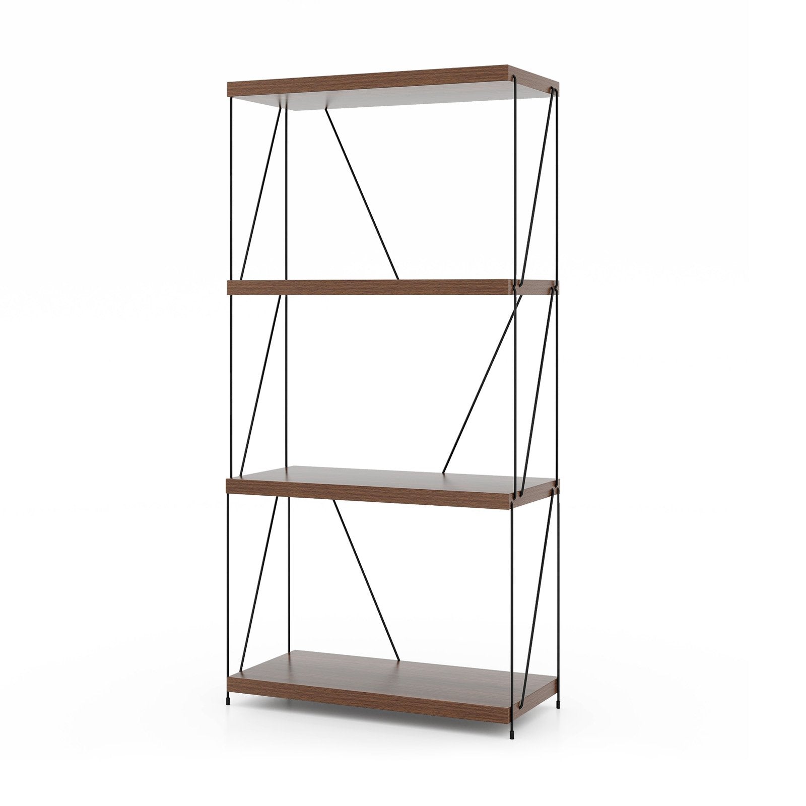 2/3/4/5-Tier Multipurpose Display Rack with Metal Frame-34 inches