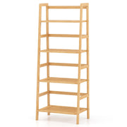 47.5 Inch 4-Tier Multifunctional Bamboo Bookcase Storage Stand Rack