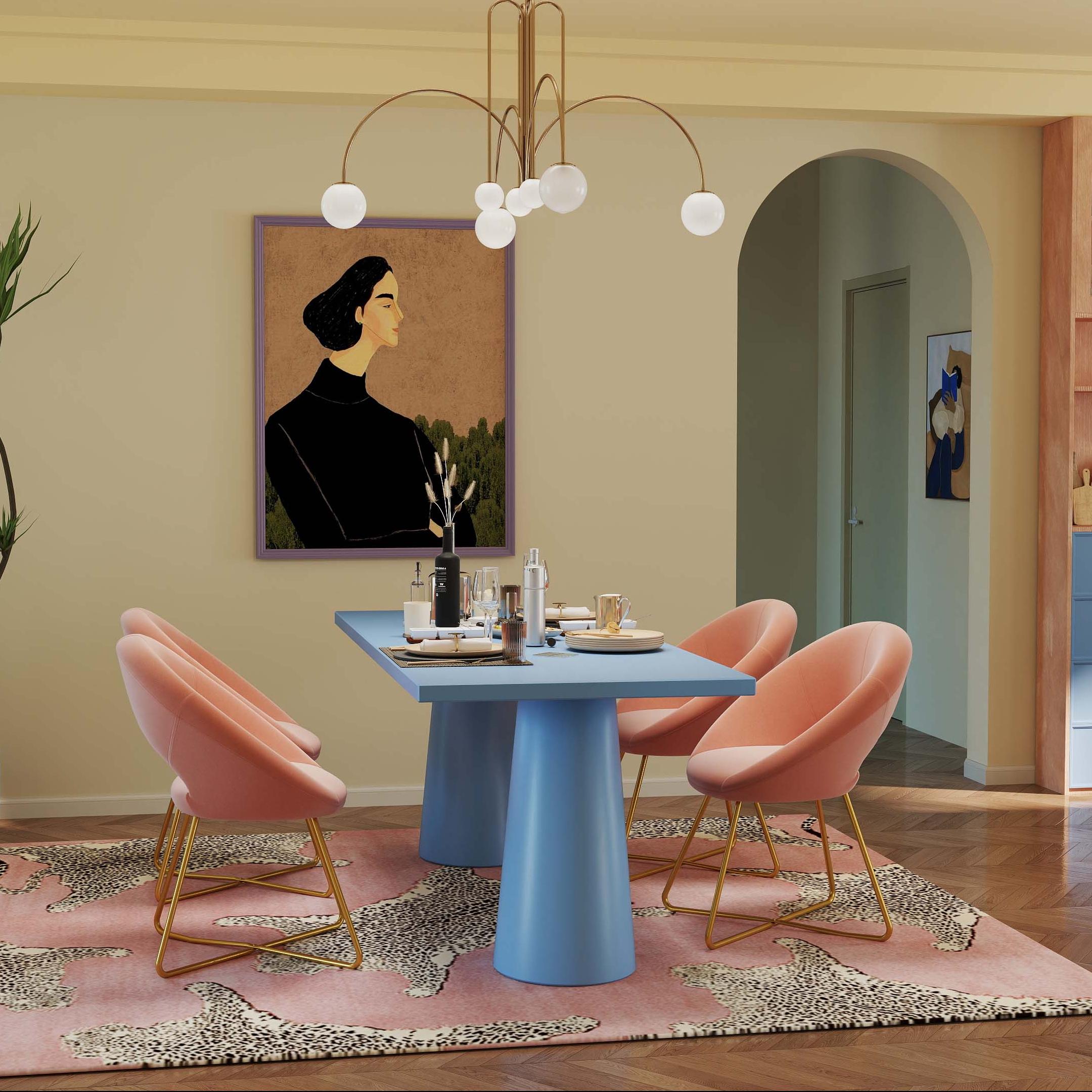 4-Piece Kitchen & Dining Bundle: Modern Velvet Accent Chair (Set of 2) + Height Adjustable Bar Stools (Set of 2)