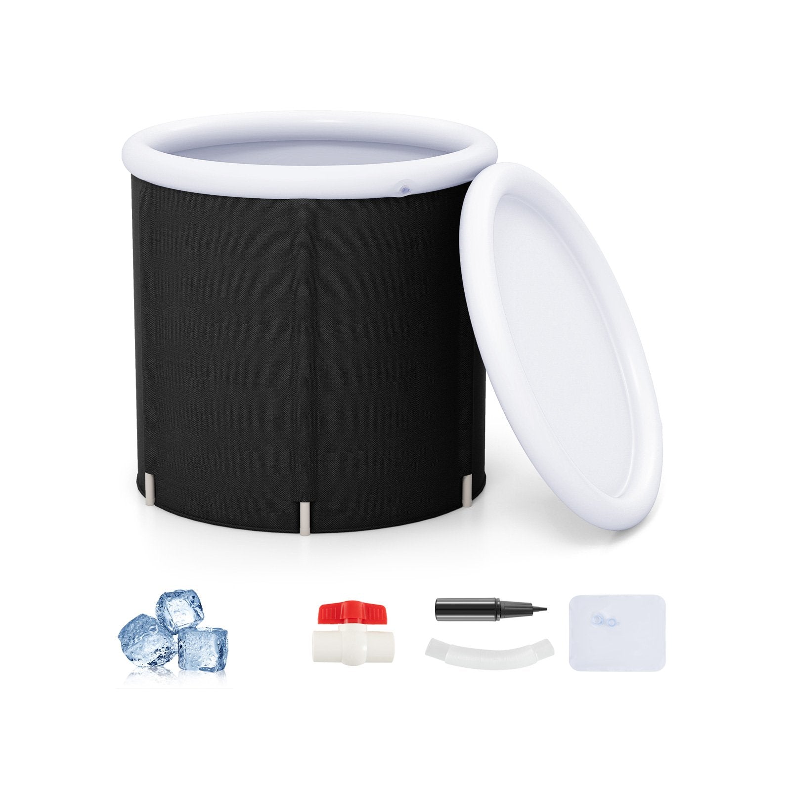 66 Gal Outdoor Ice Plunge Tub with Lid at Home