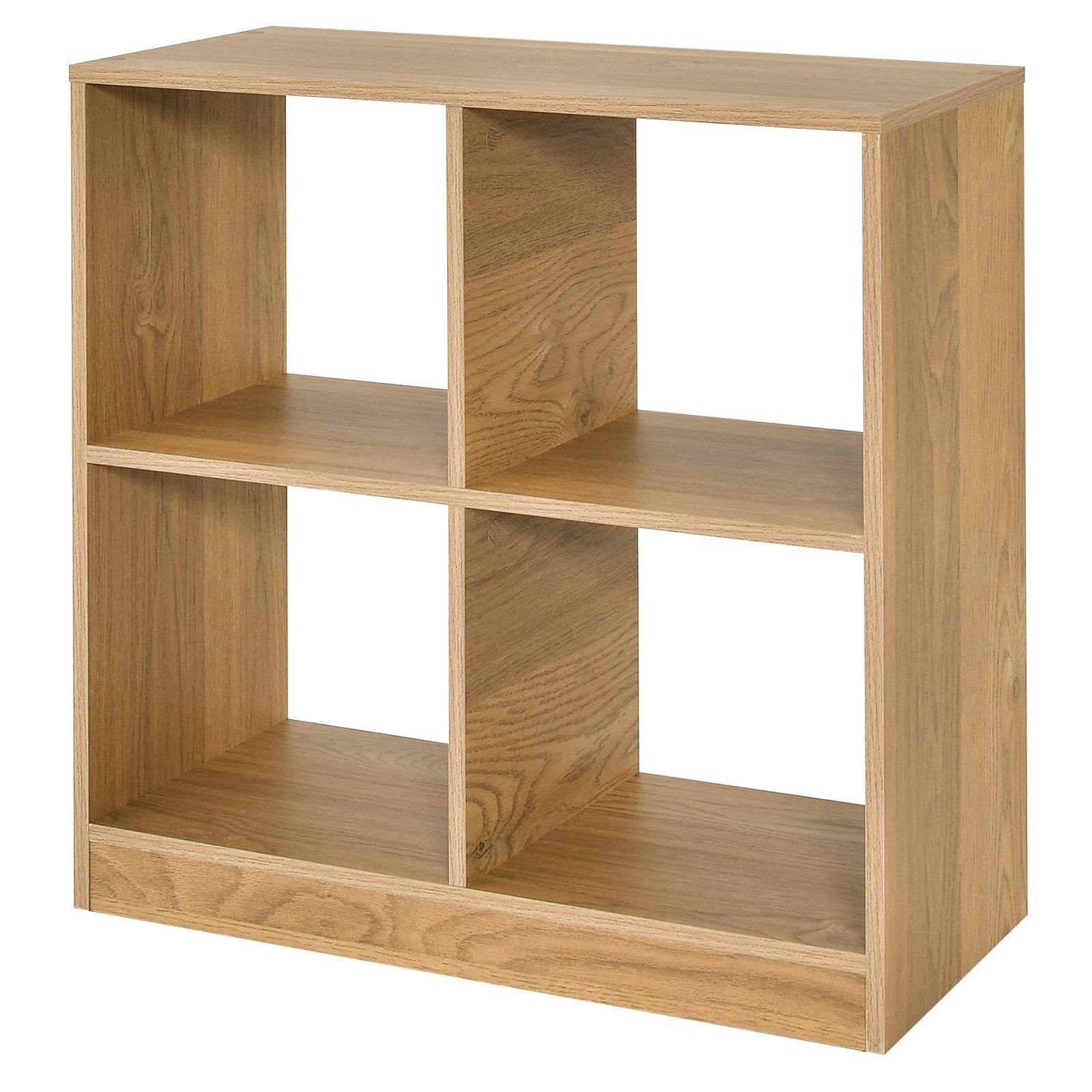 4-Cube Kids Bookcase with Open Shelves-Black