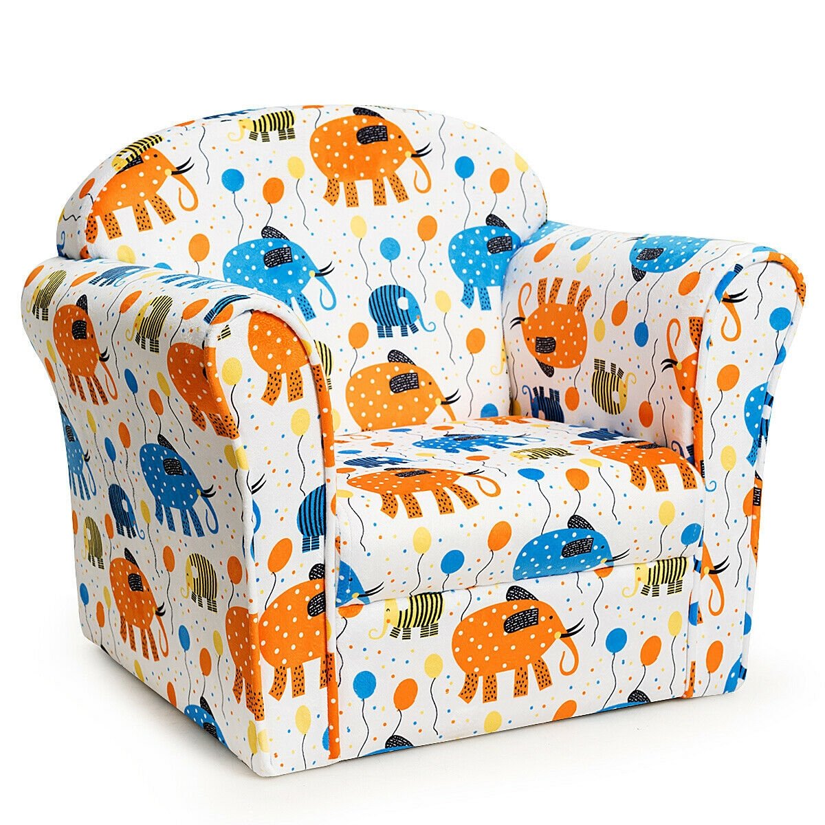 Kids Astronaut Armrest Upholstered Couch