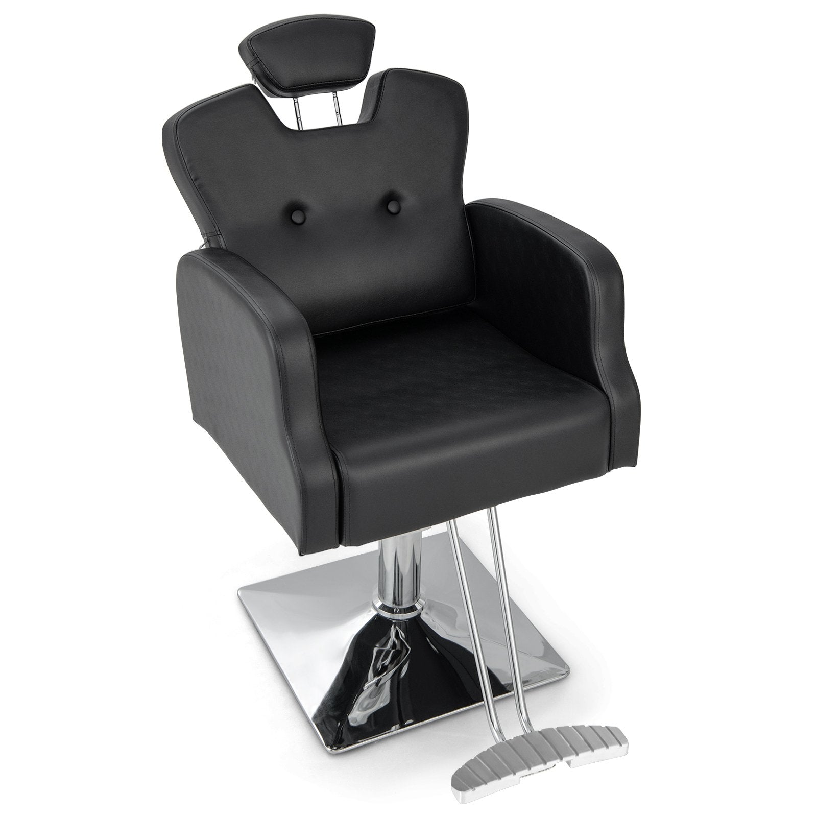 Heavy Duty Salon Chair with 360 Degrees Swivel-Black