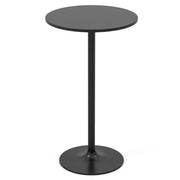 24 Inch Modern Style Round Cocktail Table with Metal Base and MDF Top-1 piece