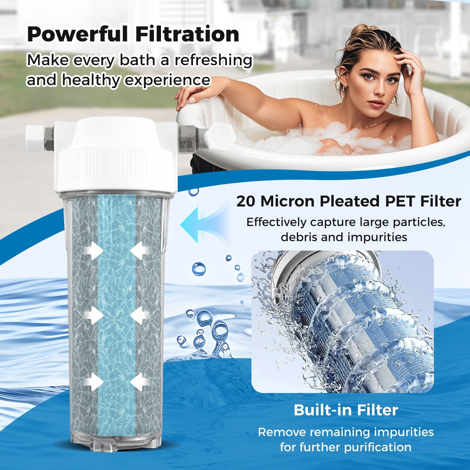 4/5 HP Ice Bath Water Chiller for Cold Plunge Tubs with Compressor-Black