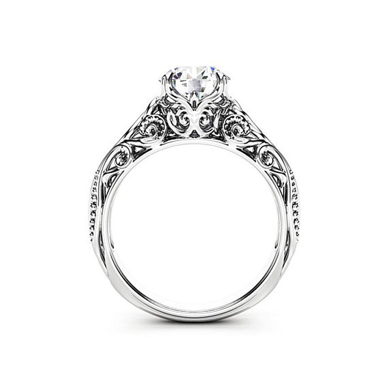 Fashion Zircon Ornament Women's Alloy Ring Jewelry