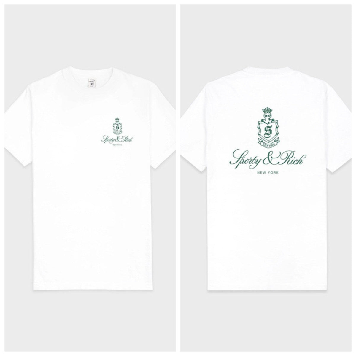 Sport&rich Men T-shirt Brand Short Sleeve Print Tshirt