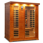 3 Persons Infrared Sauna Canadian Hemlock and Red Cedar Wood Far Infrared Sauna Room