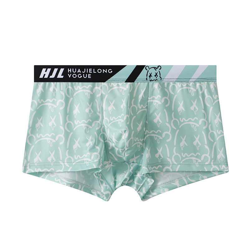 Men's Multi-color Printing Slim Fit Breathable Boxers