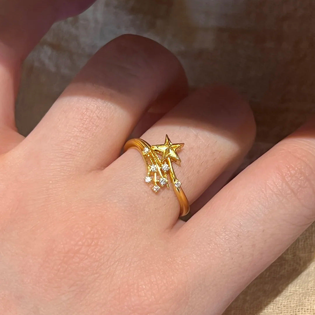 Broken Flame Xingtu Ring Special-interest Design Light Luxury All-matching Graceful