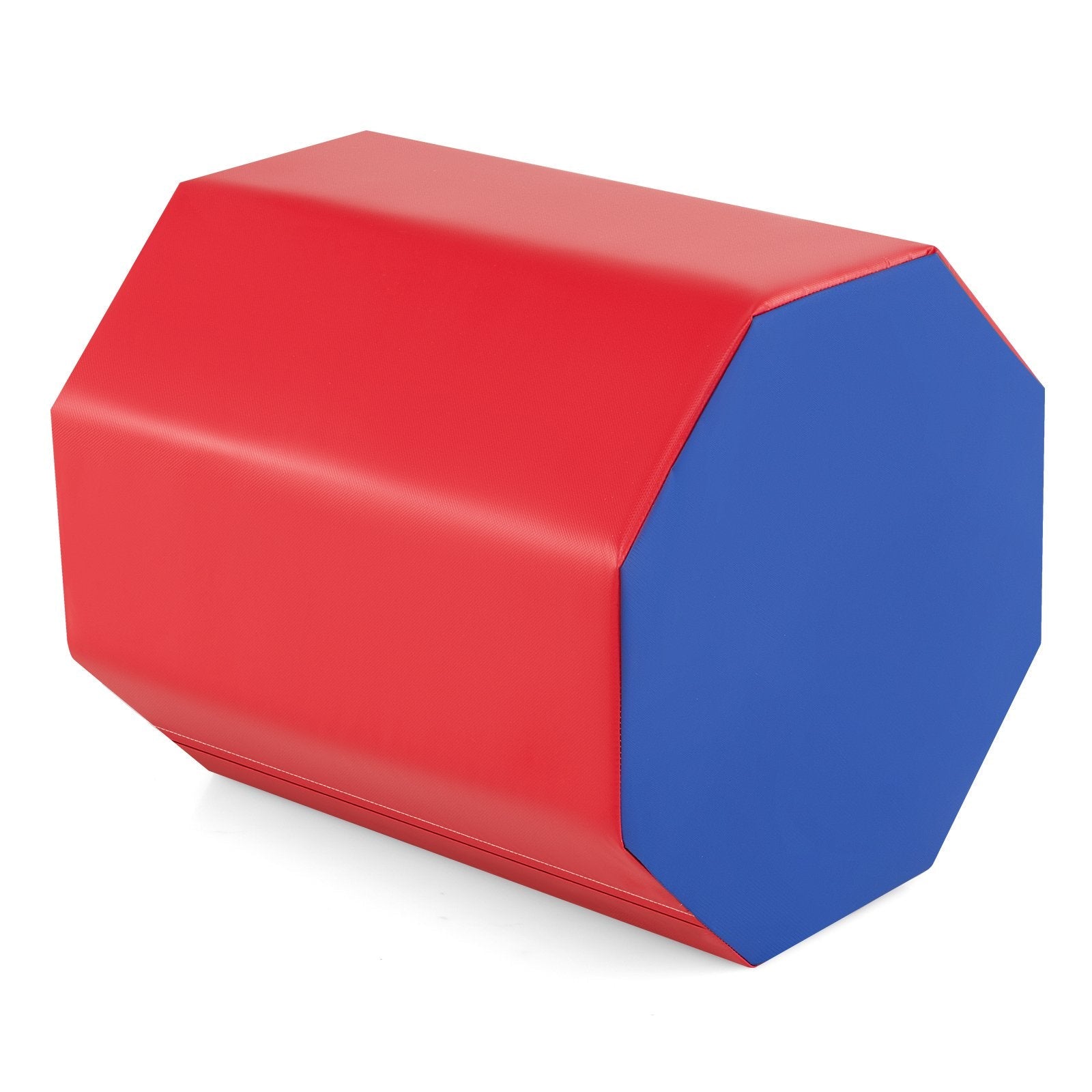 24.5 Inch x 24.5 Inch Octagon Gymnastics Mat with Waterproof Zippered Cover-Red