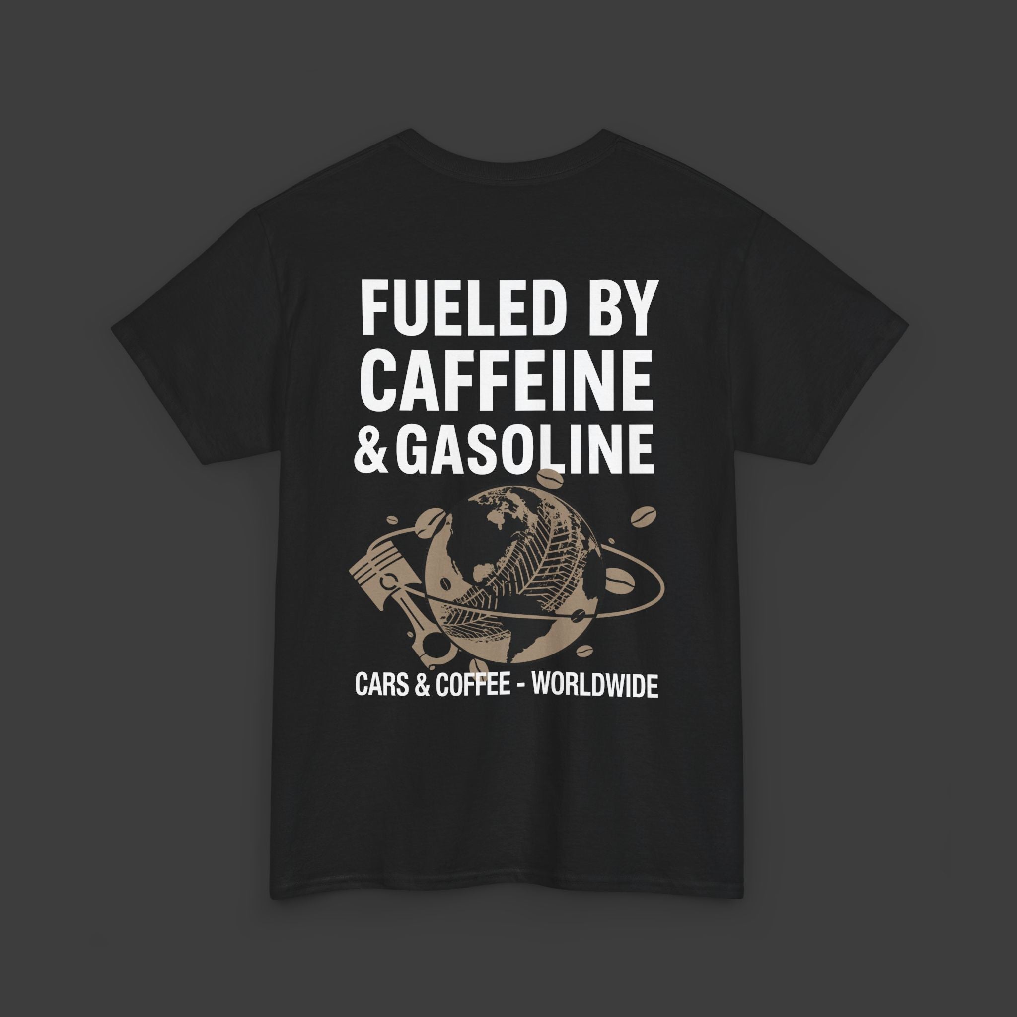 Cars & Coffee - Caffine and Gasoline - ClutchCloth Automotive T-Shirt
