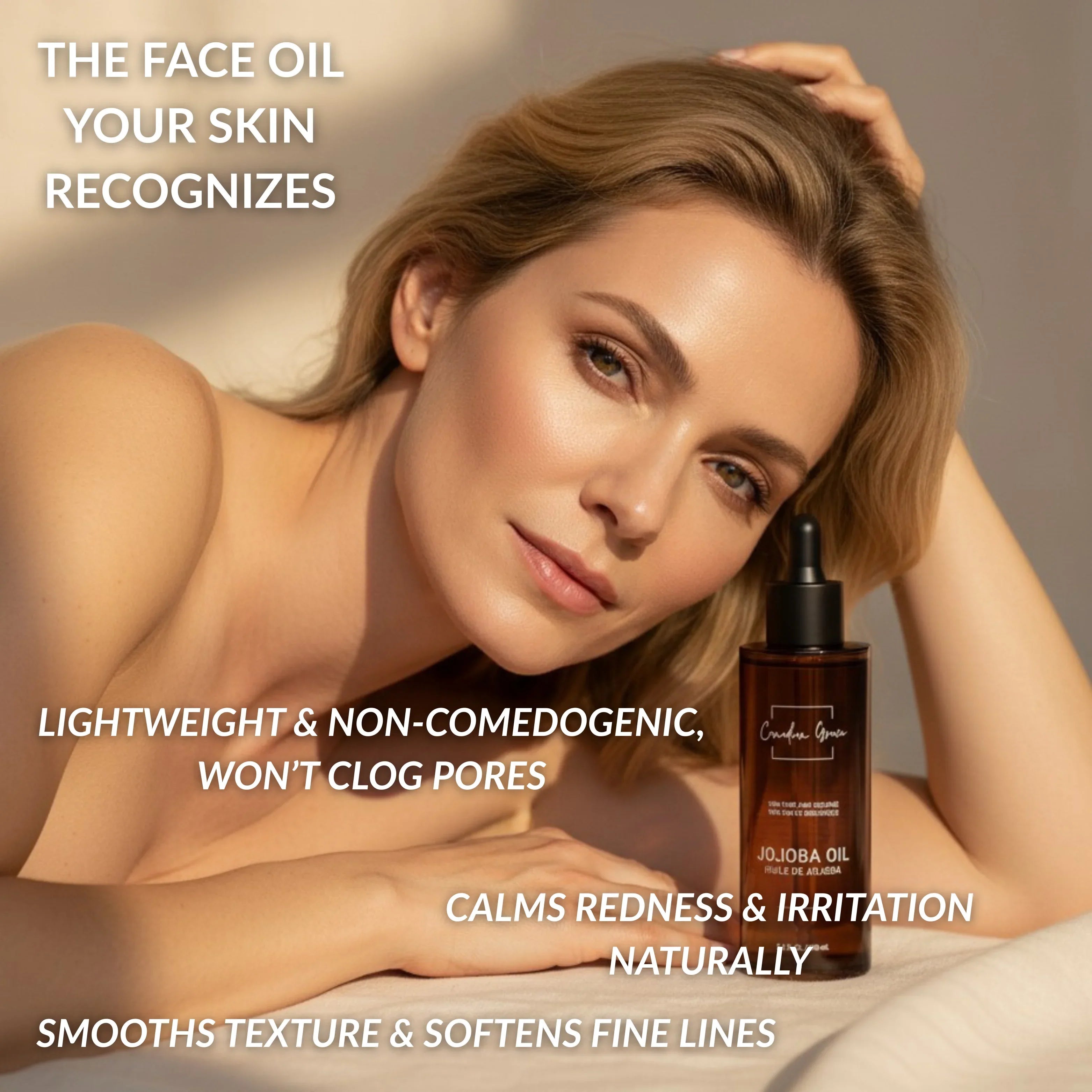 Canadian Grace 100% Organic Jojoba Oil – Cold-Pressed, Pure & Premium for Skin Hydration & Healthier, Fuller-Looking Hair