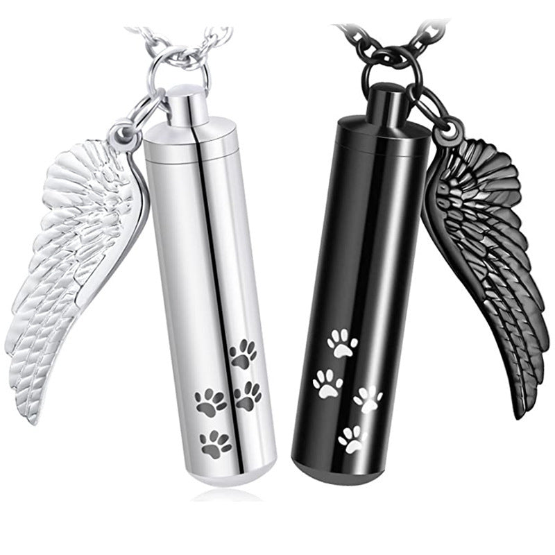 Memorial Pet Remains And Hair Pendant Necklace
