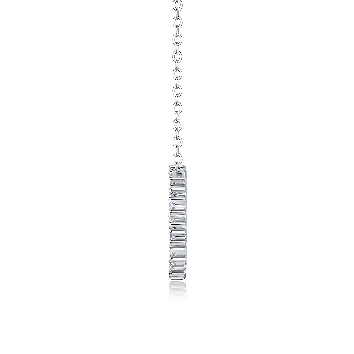 Emerald Water Ripples - A Fashionable And Luxurious Diamond Jewelry Pendant Set With Moissanite S925 Sterling Silver And Platinum Plating