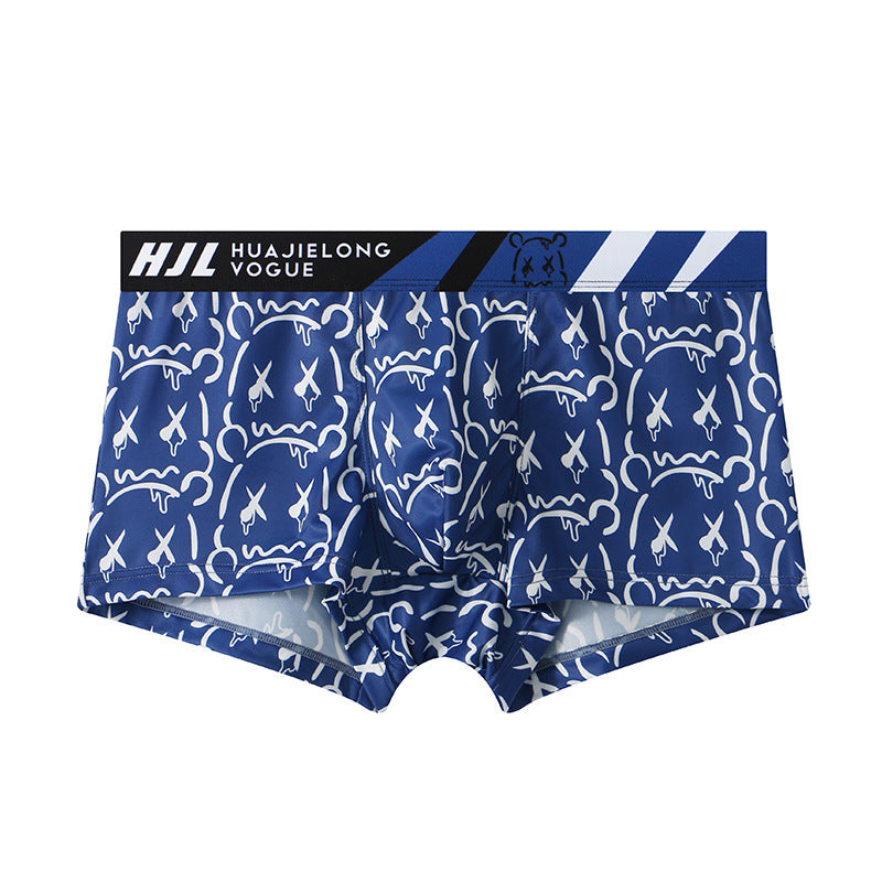 Men's Multi-color Printing Slim Fit Breathable Boxers