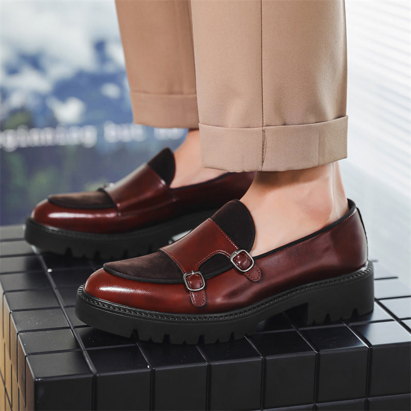 Slip-on Men's Thick Bottom Heighten Casual Shoes