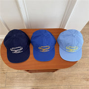 Assorted Colors Retro Hip Hop Soft Top Flat Eaves Cap Women Look Small