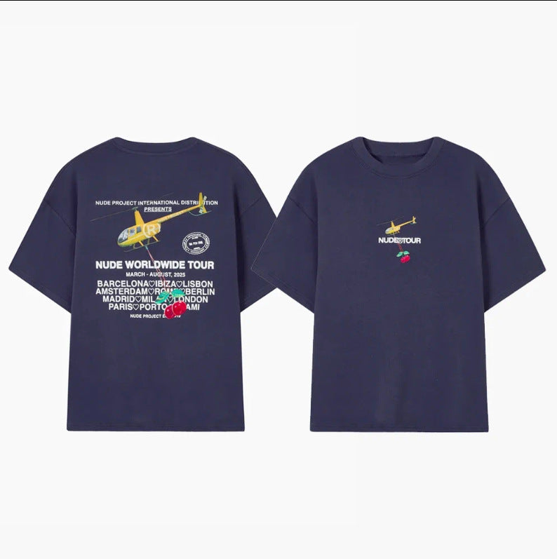 South America New ndy Printed Scuffers Men Tshirt Women