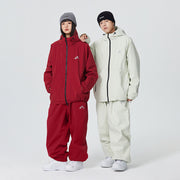 Women's Men's Loose Waterproof Windproof Ski Suit