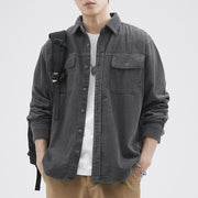 American Retro Patchwork Fashion Brand Casual Jacket For Men