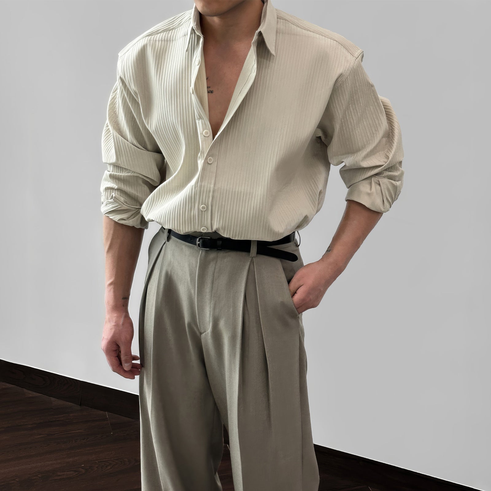 Loose Men's Popular Trendy Artistic Shirt