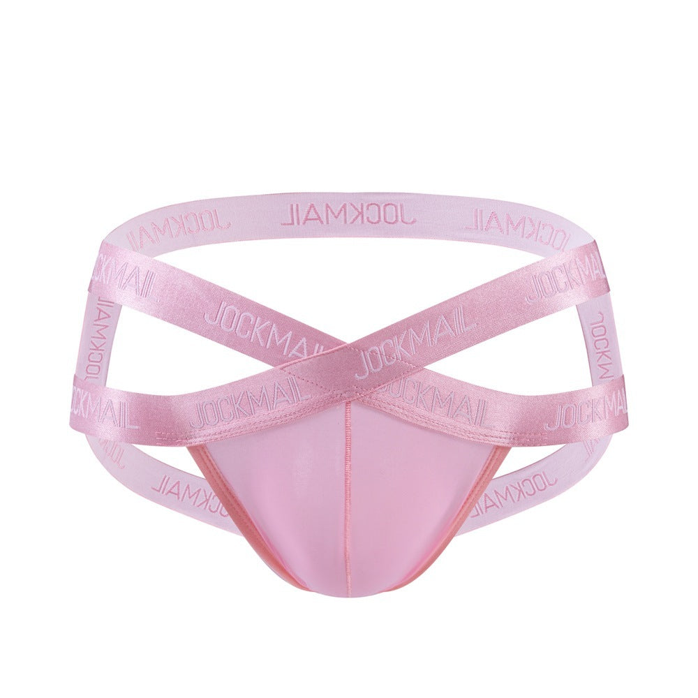 Men's Transparent Ice Silk T-back Bikini Quick-drying Breathable