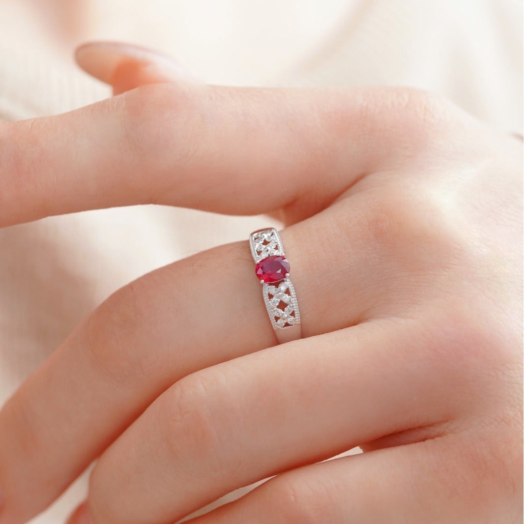 French Sterling Silver New Chinese Ring