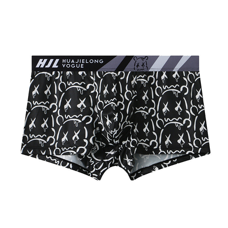 Men's Multi-color Printing Slim Fit Breathable Boxers