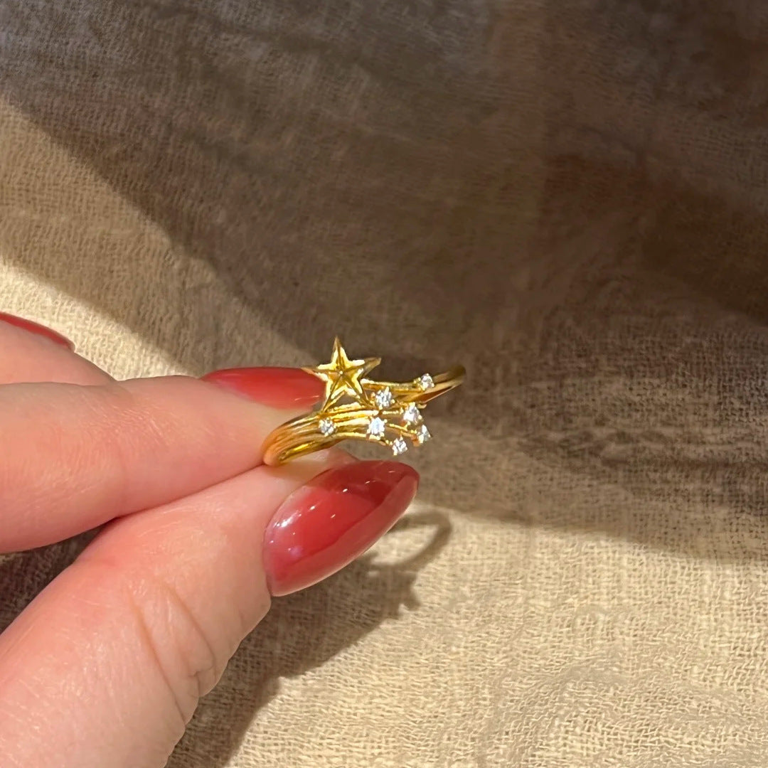 Broken Flame Xingtu Ring Special-interest Design Light Luxury All-matching Graceful