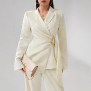 Female Temperament Suit Fashion Lace-up