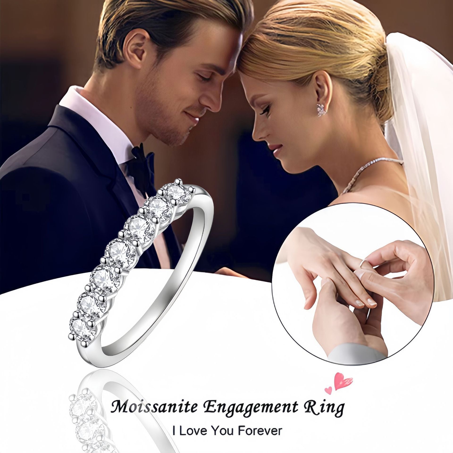 Classic Sansheng Sanshi Couple Rings Twist Twisted String Zircon Lines