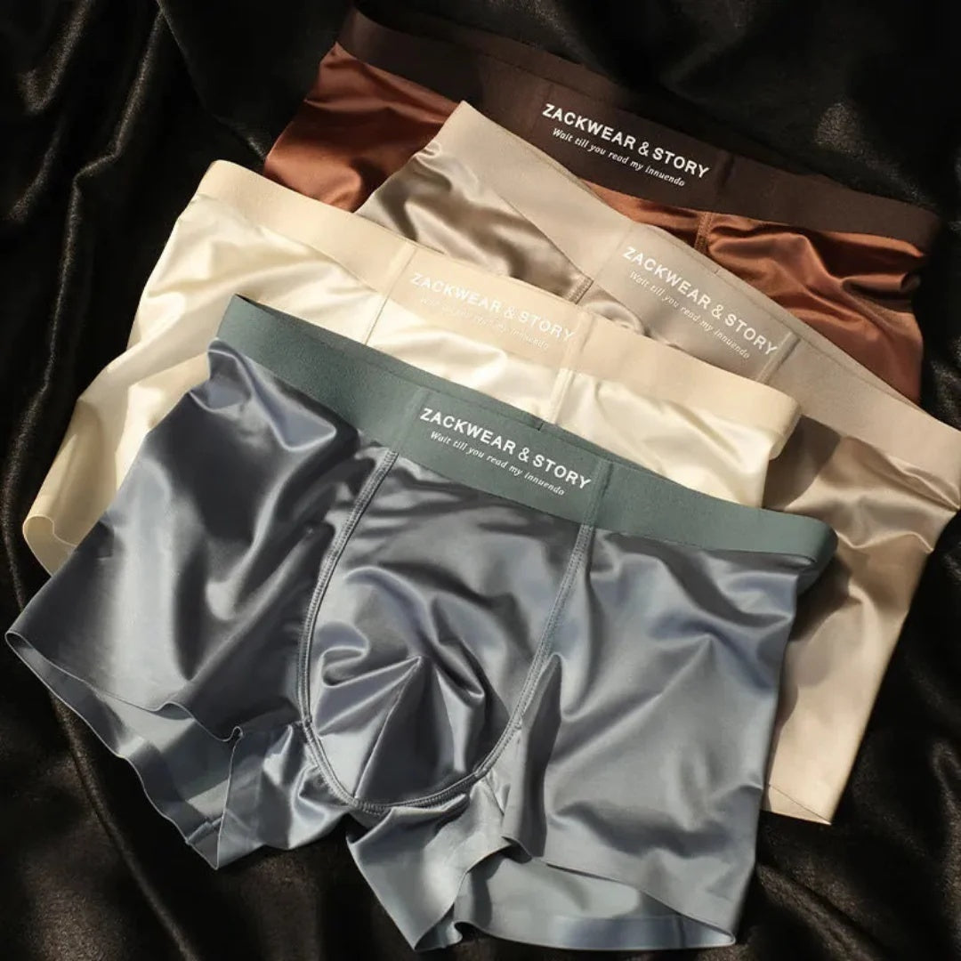 Men's Satin Light Luxury Ice Silk Underwear Summer